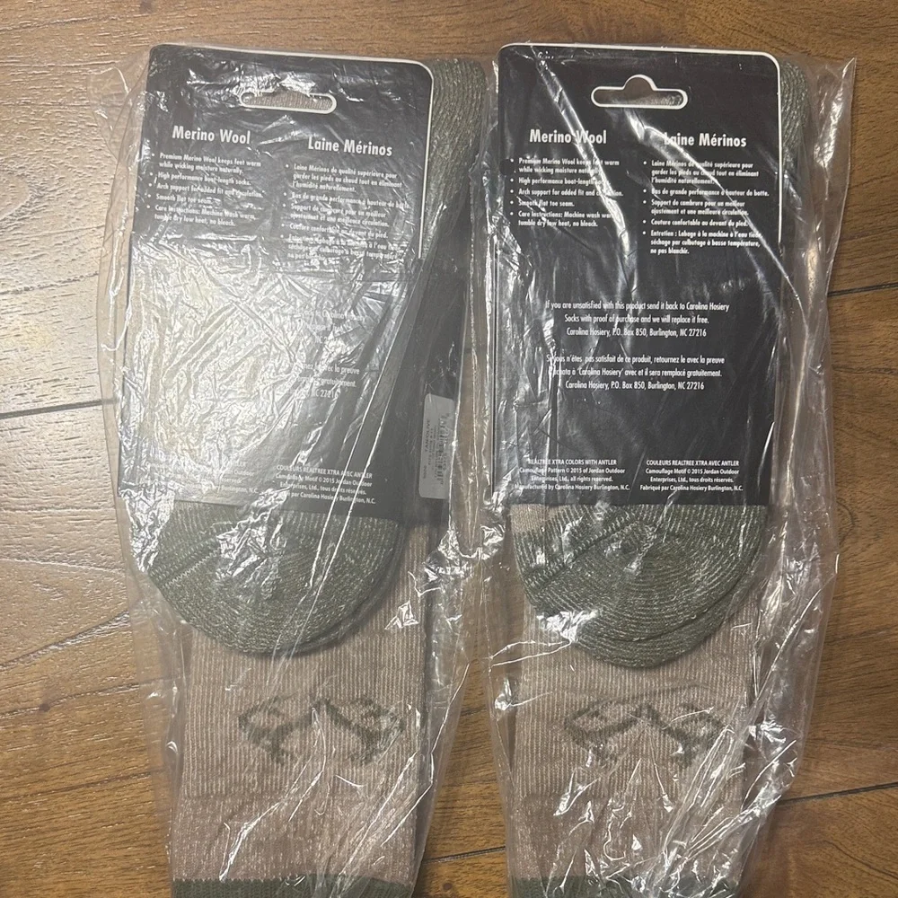 Realtree 2 pairs Men's Tall Boot Socks, Size L 9-13